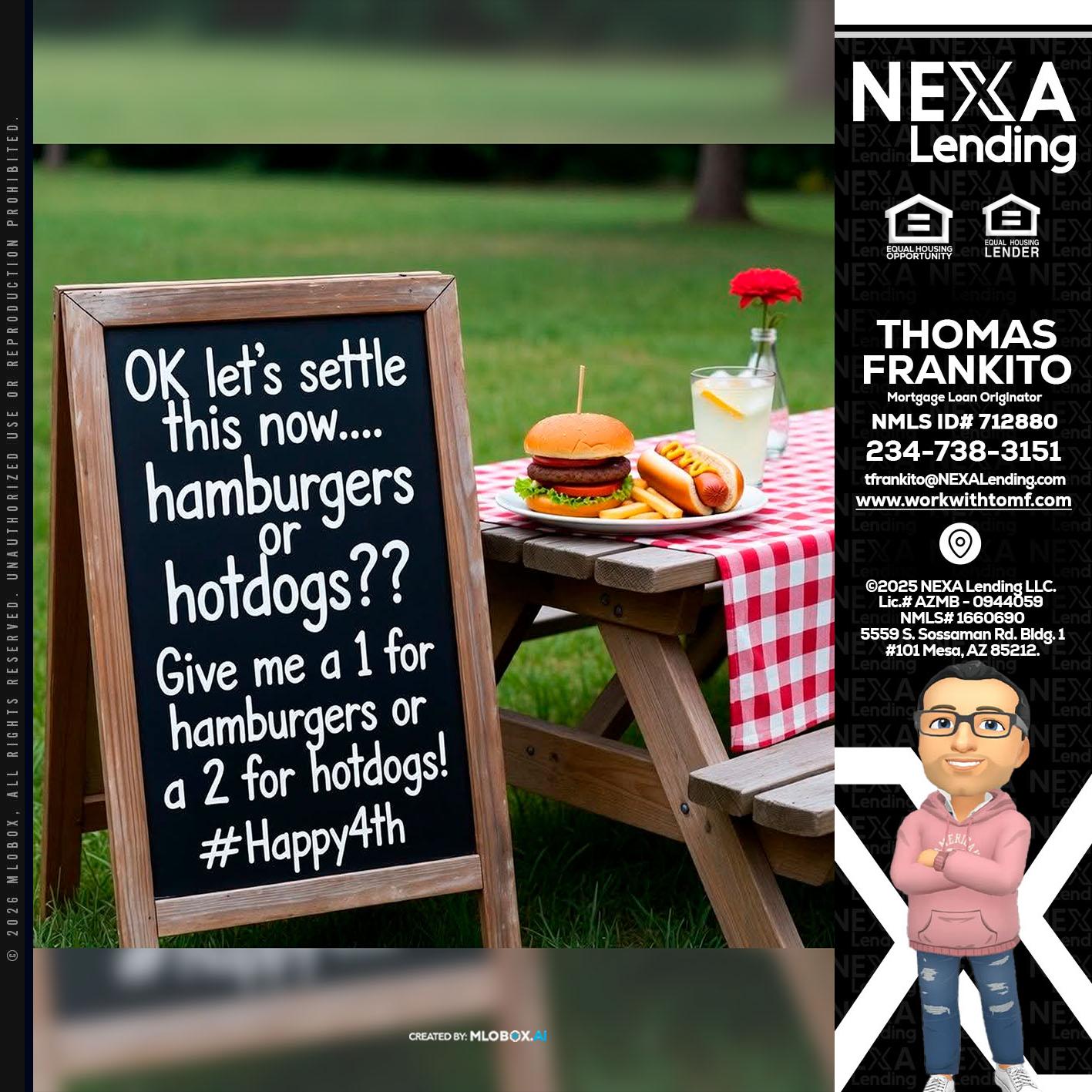 let settle this - Thomas Frankito -Mortgage Loan Officer