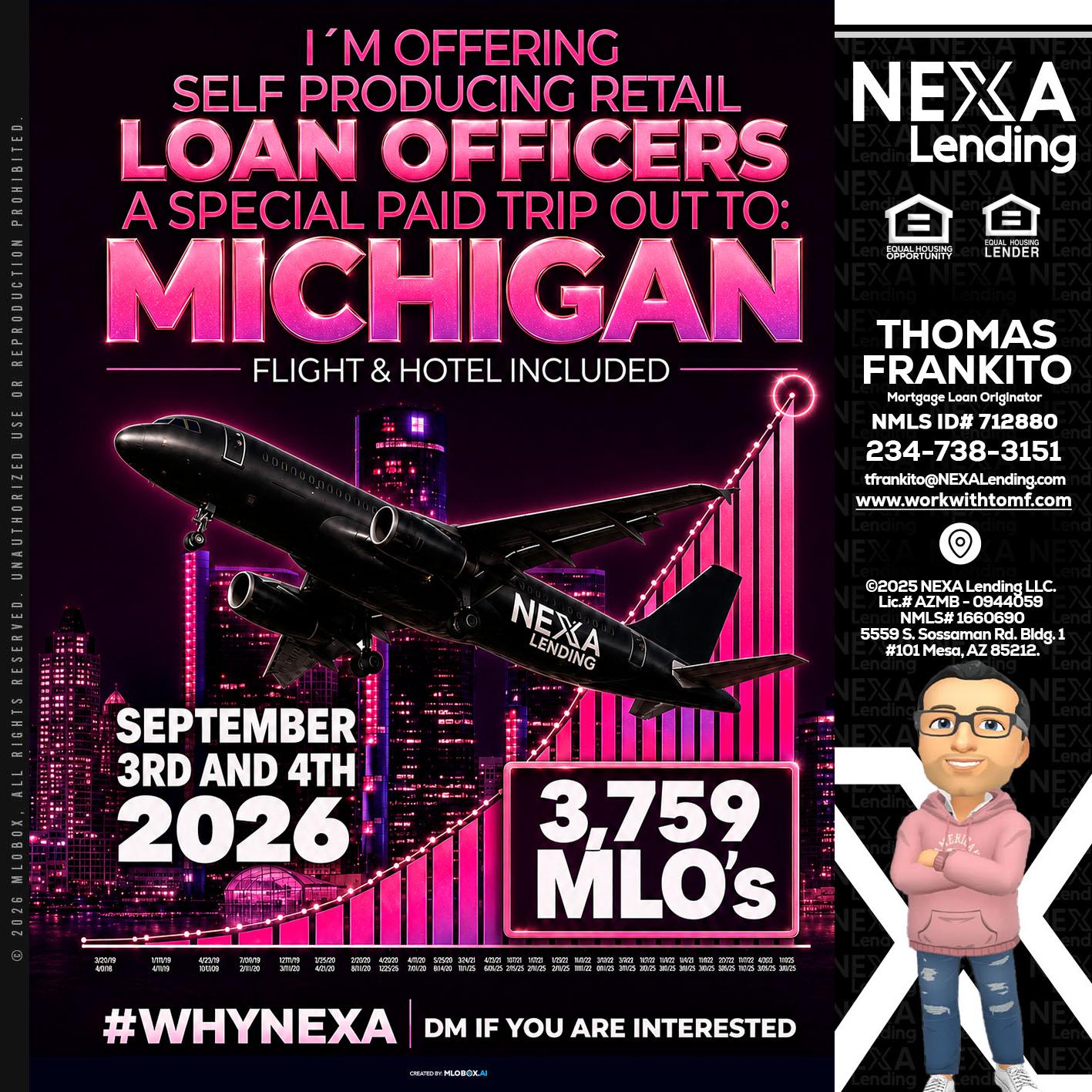 MICHIGAN TRIP - Thomas Frankito -Mortgage Loan Officer