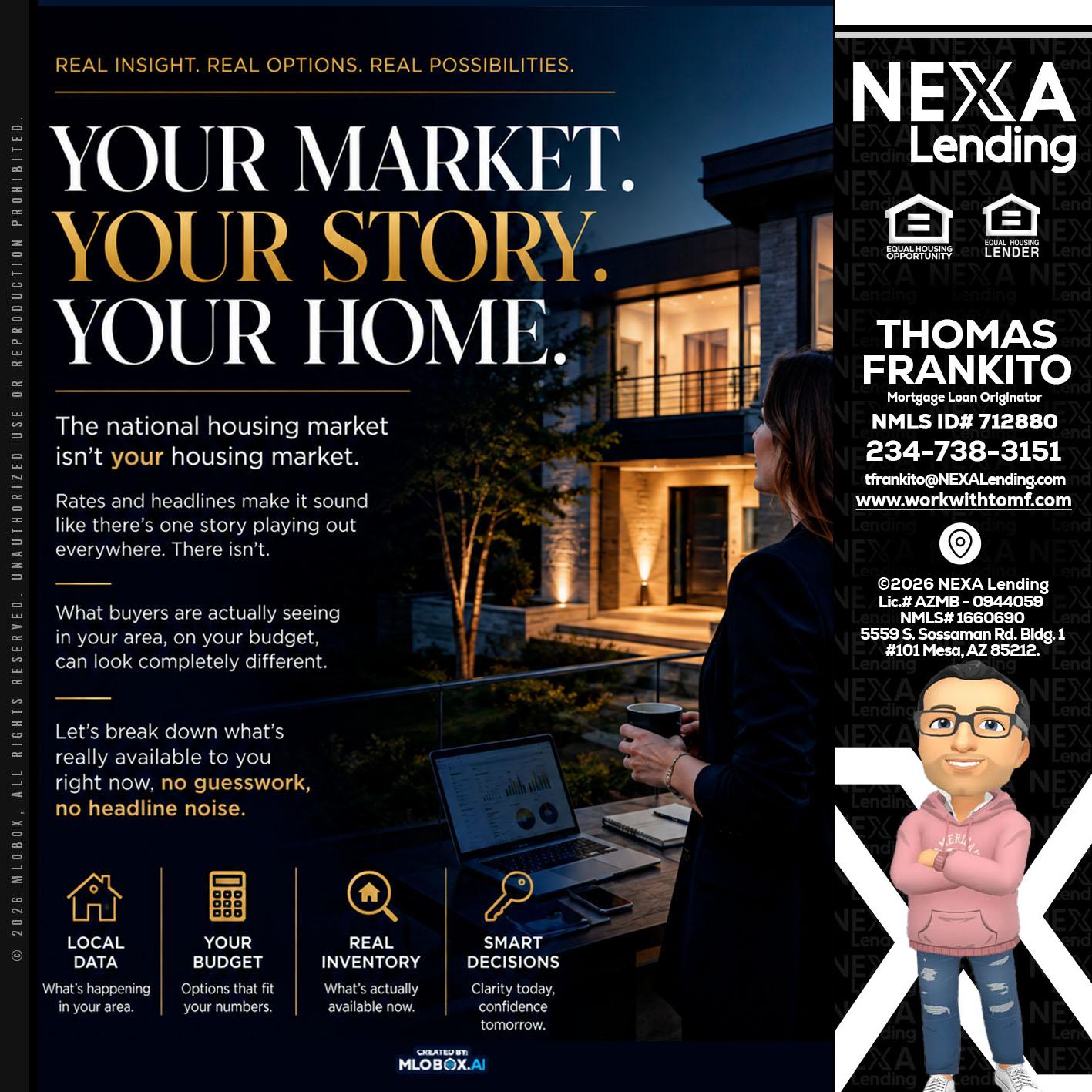 your market - Thomas Frankito -Mortgage Loan Officer
