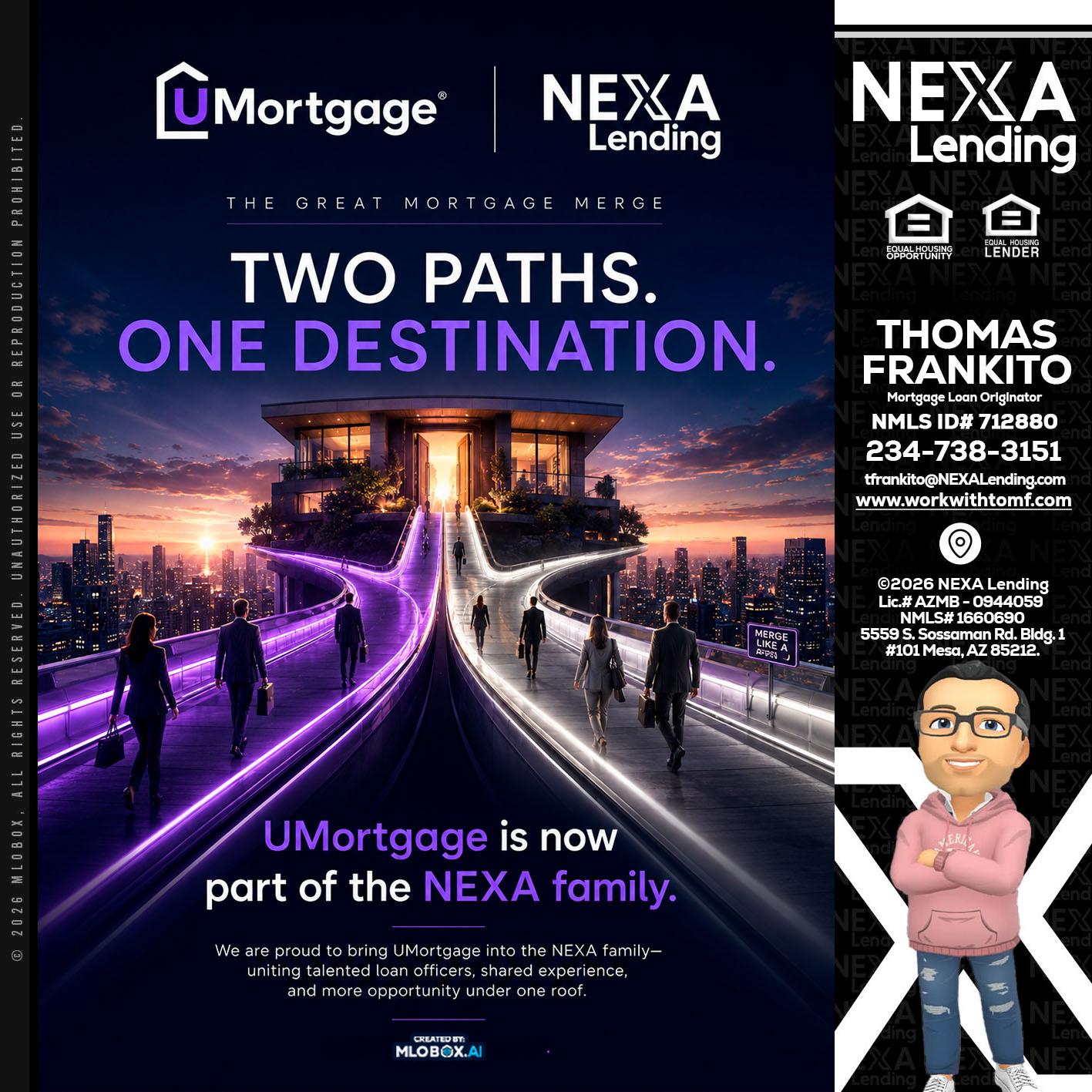 two path - Thomas Frankito -Mortgage Loan Officer