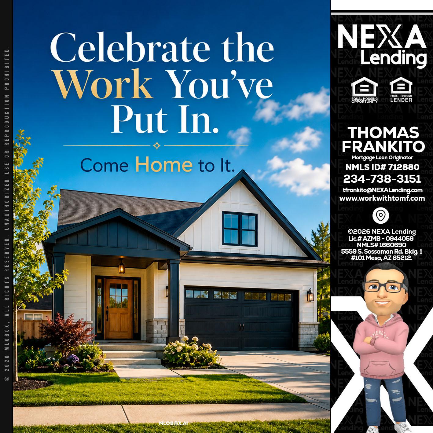 celebrate Labor Day - Thomas Frankito -Mortgage Loan Officer
