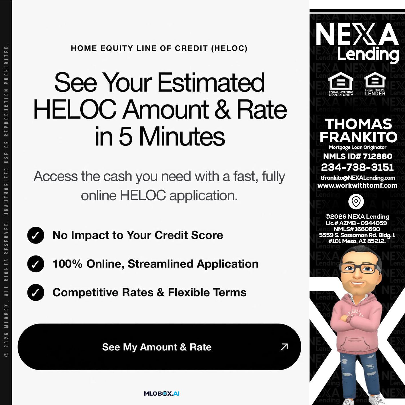 HELOC - Thomas Frankito -Mortgage Loan Officer