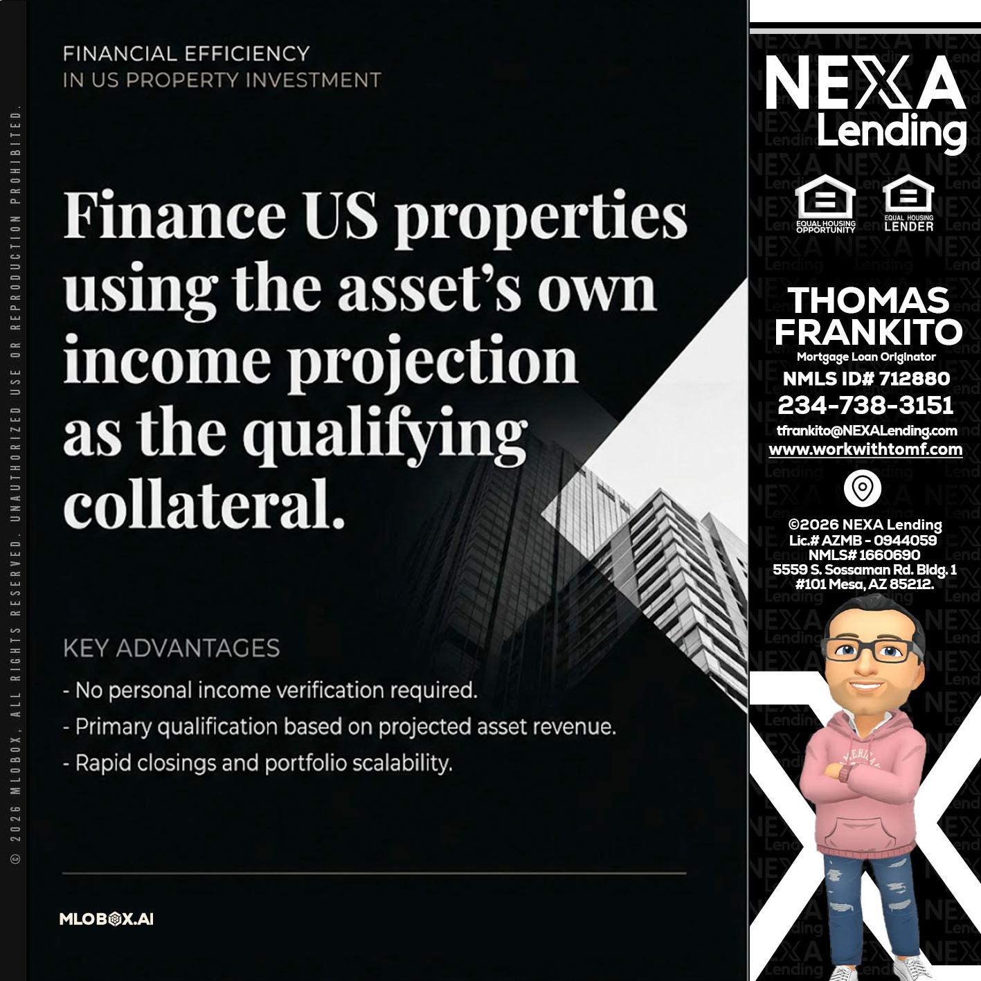 finance US - Thomas Frankito -Mortgage Loan Officer
